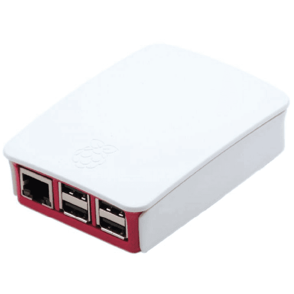 CASE RASPBERRY PI3 B+ BLANCO Y ROJO