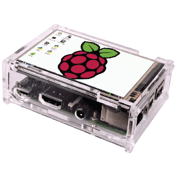 CASE DE ACRILICO RASPBERRY PI3 B+ Y PANTALLA 3.5"