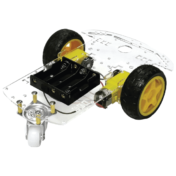 KIT CHASIS CARRO ROBOT 2 RUEDAS (VERSION GRANDE)