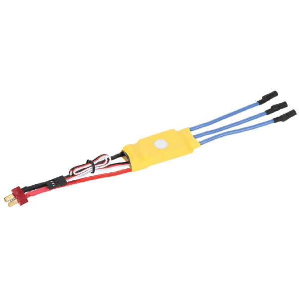 CONTROLADOR ESC 30A + PLUG BANANA + PLUG T SOLDADOS