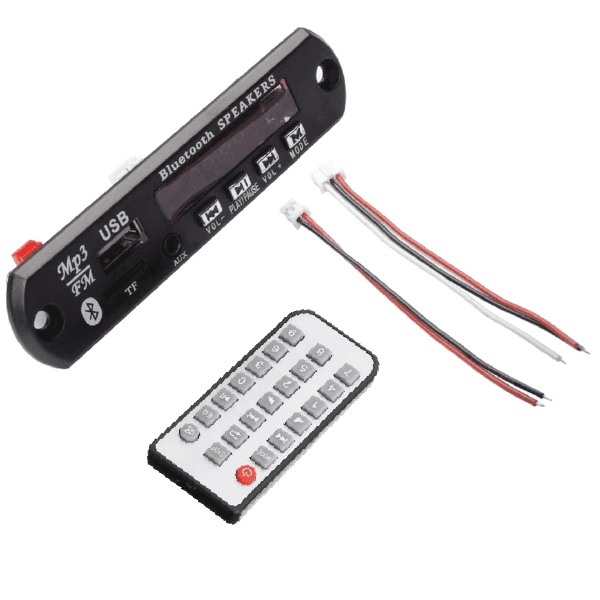 BLUETOOTH MP3/FM/USB/MICRO SD + CONTROL REMOTO (VERSION MEJORADA)