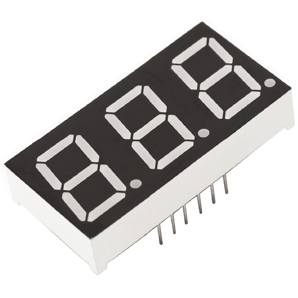 DISPLAY 7 SEGMENTOS 3 DIGITOS ANODO COMUN