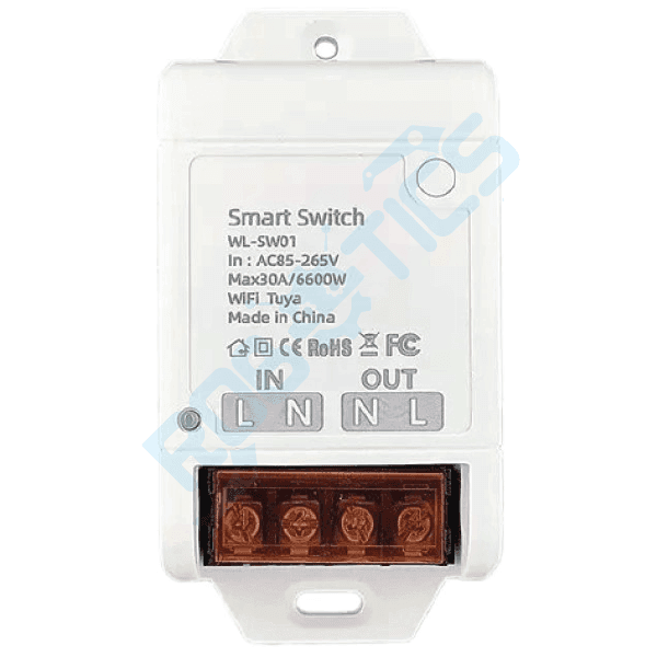 INTERRUPTOR/CONTROLADOR INTELIGENTE 1 CANAL 30A WIFI TUYA WL-SW01