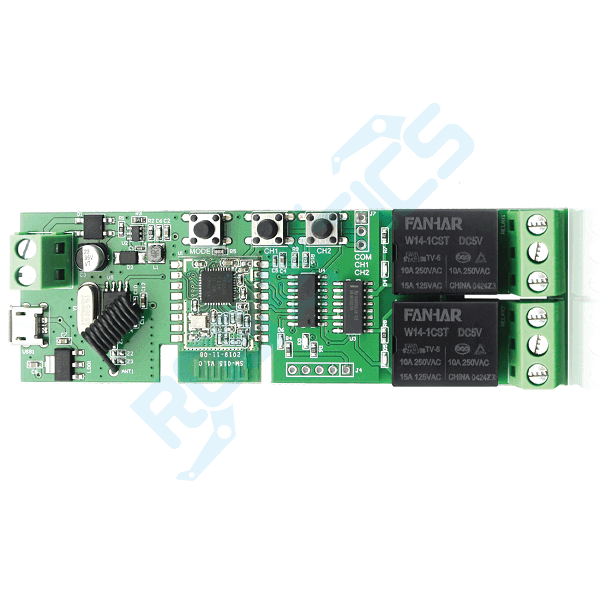 CONTROLADOR PARA PUERTA 2 CANALES ZIGBEE + RF TYDC-2