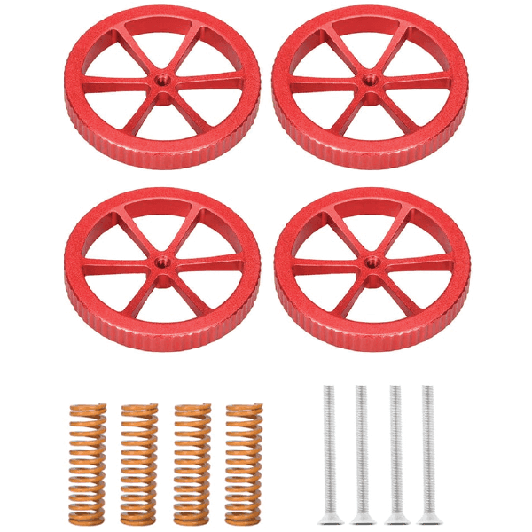 x4 RESORTE + TORNILLO + TUERCA PARA NIVELAR CAMA CALIENTE