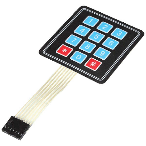 TECLADO MEMBRANA 4x3