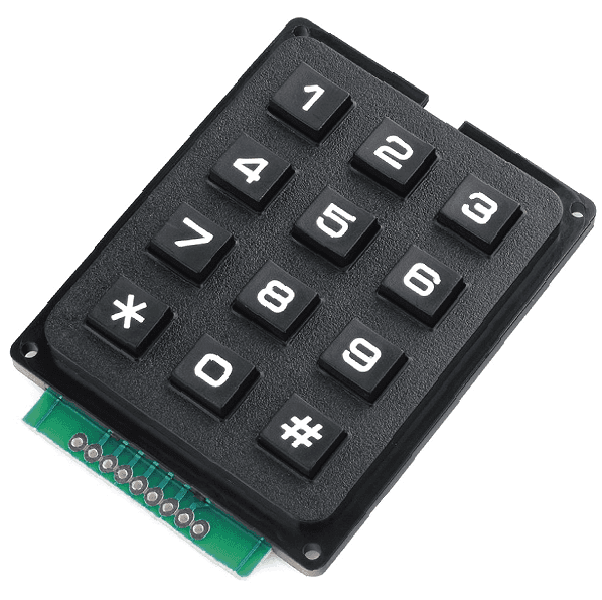 TECLADO NEGRO 4x3