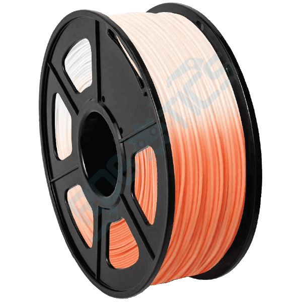 FILAMENTO PLA CAMBIA DE COLOR CON LA TEMPERATURA NARANJA-BLANCO 1Kg 1.75mm