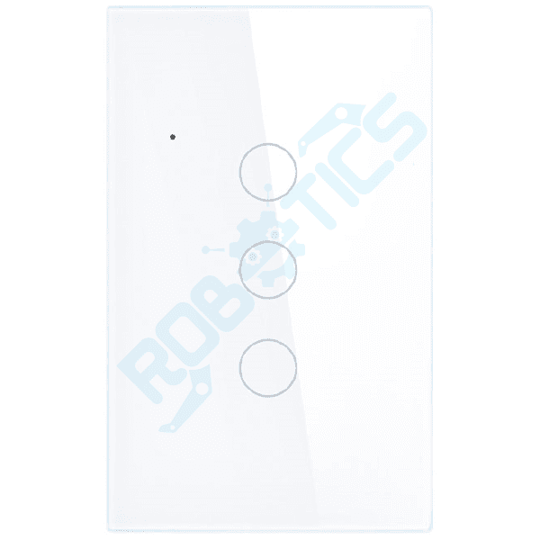INTERRUPTOR INTELIGENTE TOUCH 3 CANALES WIFI TUYA WT-U3 BLANCO