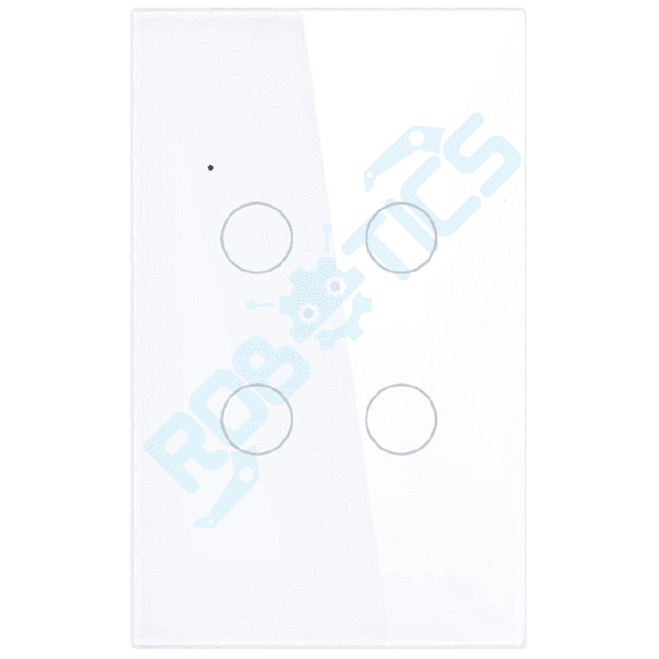 INTERRUPTOR INTELIGENTE TOUCH 4 CANALES WIFI TUYA WT-U4 BLANCO