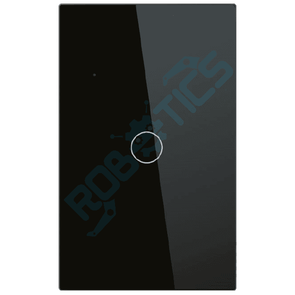 INTERRUPTOR INTELIGENTE TOUCH 1 CANAL WIFI CON CAPACITOR TUYA WT-U1 NEGRO