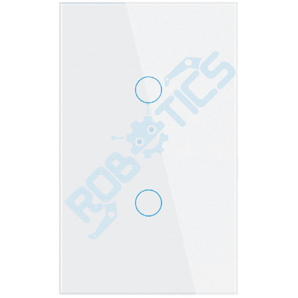 INTERRUPTOR INTELIGENTE TOUCH 2 CANALES ZIGBEE TUYA DS-1211ZC-2 BLANCO