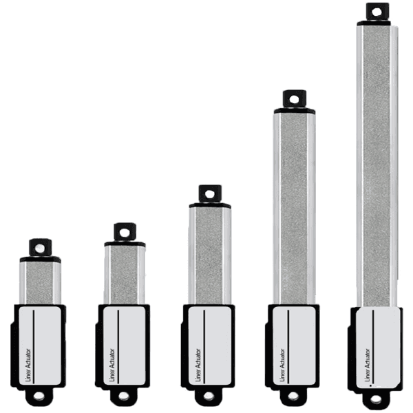ACTUADOR LINEAL ELECTRICO 12VDC, CARRERA 100mm, VELOCIDAD 15mm/s, CARGA 64N