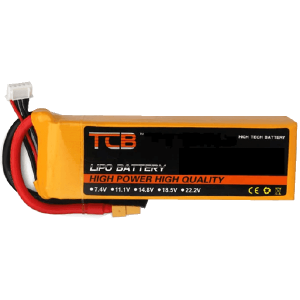 BATERIA LIPO 2S 7.4V 1500mAh 25C TCB