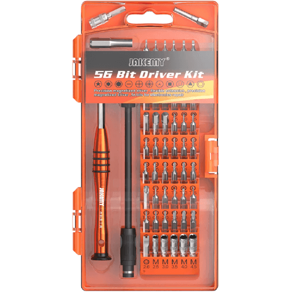 KIT DE DESTORNILLADORES 58 EN 1 JAKEMY JM-8125