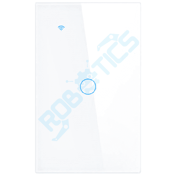 INTERRUPTOR INTELIGENTE TOUCH 1 CANAL WIFI CON CAPACITOR TUYA TY-U1 BLANCO