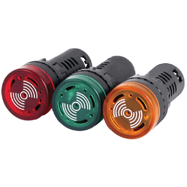 LUCES PILOTO + BUZZER 22mm 110V