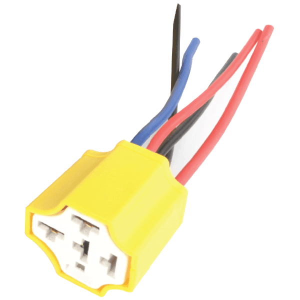 PORTA RELE 5 PINES CON CABLES