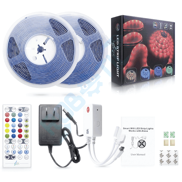 TIRA LED INTELIGENTE RGB + CONTROL MUSICAL WIFI + IR TUYA WD301210 (10 METROS)