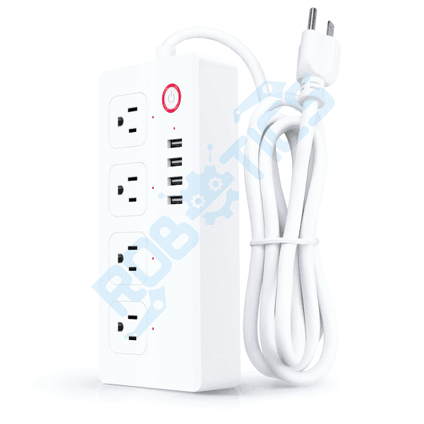 TOMACORRIENTE INTELIGENTE 4 CANALES + 4 PUERTOS USB WIFI TUYA SM-SO301