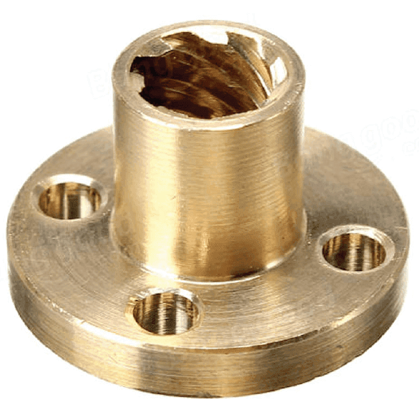 Tornillos de 4 Entradas + Tuerca de Bronce + Camisa