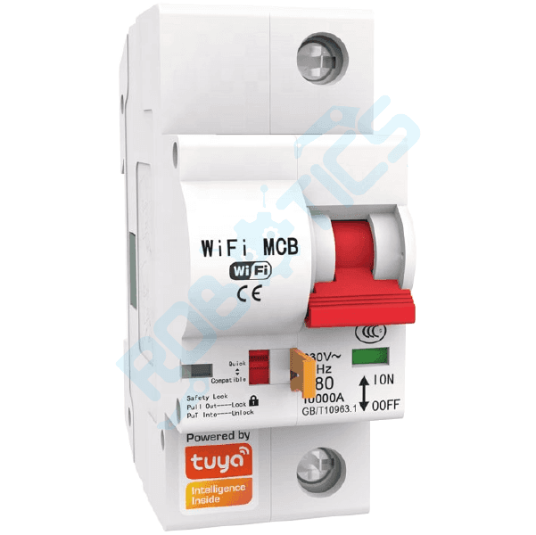 INTERRUPTOR/BREAKER INTELIGENTE 1 CANAL 32A WIFI TUYA MCB-1P