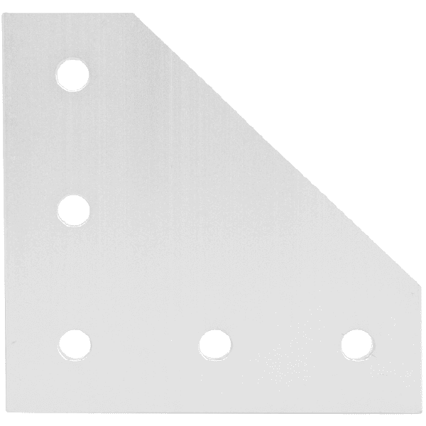 PLACA DE UNION LATERAL EN L PARA PERFIL (SERIE 20)