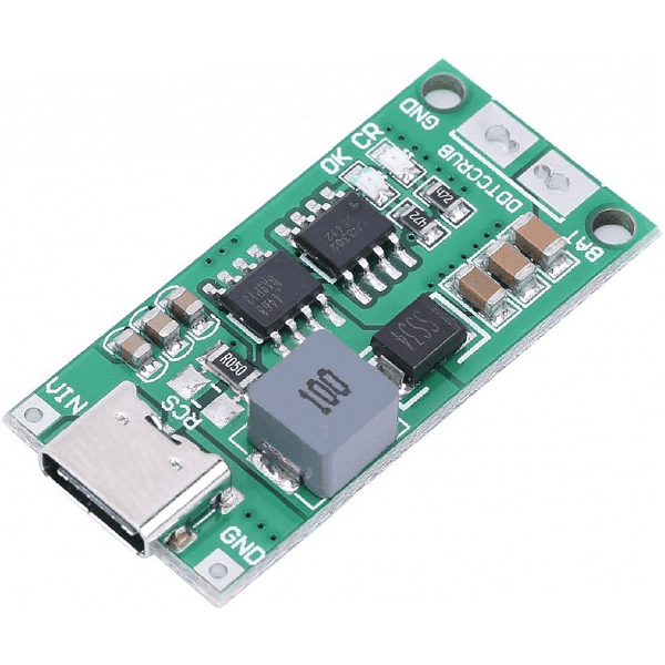 CARGADOR 2S 7.4V 1A TIPO C PARA BATERIA 18650