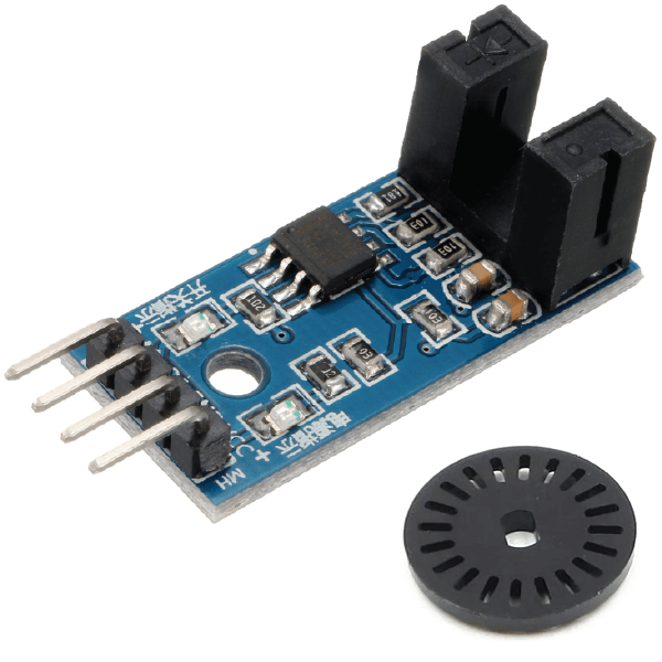 ENCODER SENSOR DE VELOCIDAD + RUEDA - Robotics
