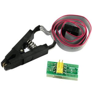 adaptador con clip programador eeprom