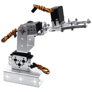 brazo robotico garra metalico