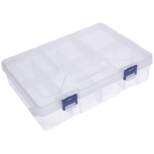 caja plastica 2 pisos 8 divisiones