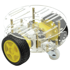 chasis carro robot 2 ruedas 2 pisos