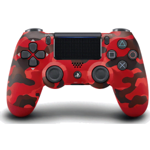 control ps4 rojo camuflado
