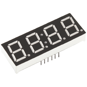 display 7 segmentos 4 digitos tipo reloj