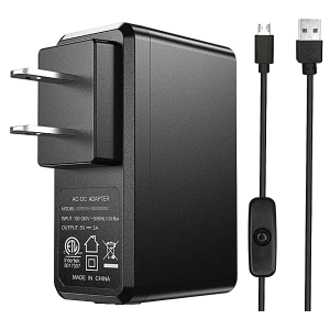 FUENTE 5V 3A PI3 B+ + CABLE SWITCH