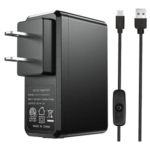 FUENTE 5V 3A PI4 B + CABLE SWITCH