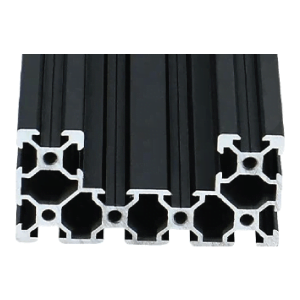 x1 METRO PERFIL DE ALUMINIO 4080 TIPO C NEGRO