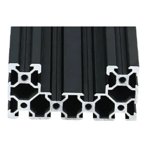 x1 METRO PERFIL DE ALUMINIO 4080 TIPO C NEGRO