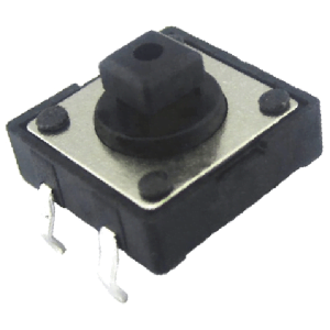 pulsador cuadrado 12x12x7.3mm 4 pines