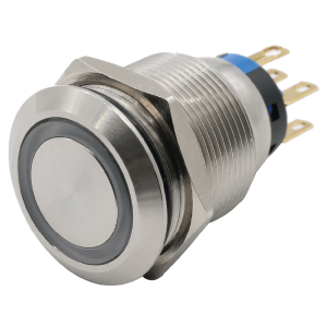 pulsador metalico autobloqueante 12mm