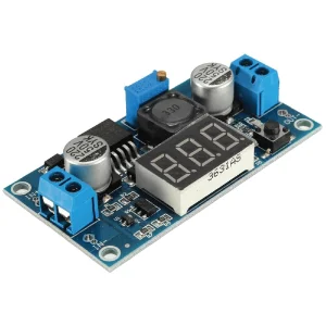 REDUCTOR DE VOLTAJE LM2596 CON VOLTIMETRO