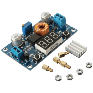 REDUCTOR DE VOLTAJE XL4015 5A CON VOLTIMETRO