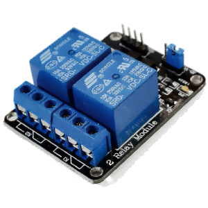 modulo rele 2 canales con optoacoplador