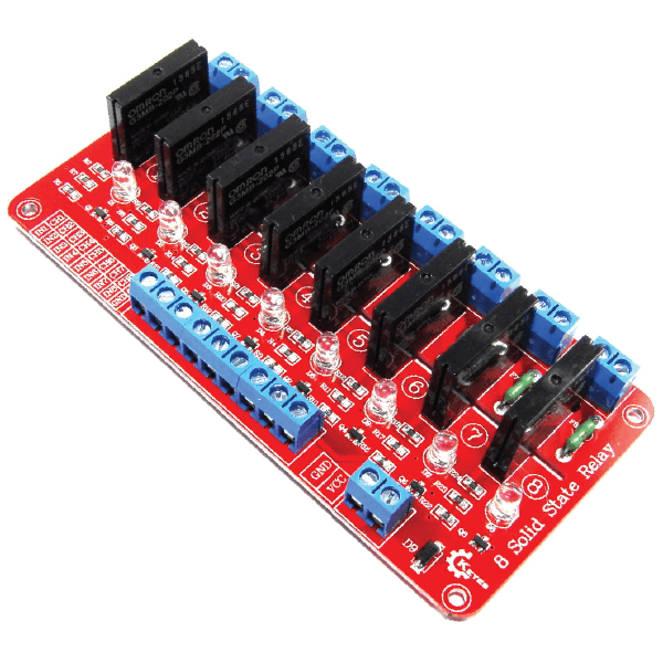 modulo rele de estado solido 8 canales
