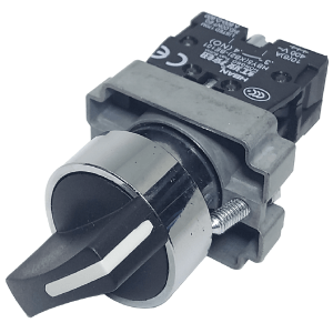 switch selector 2 posiciones metalico 22mm