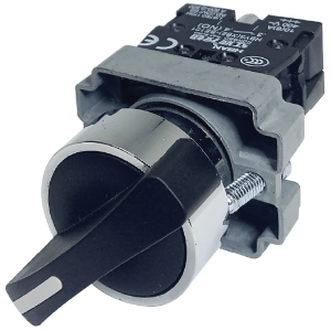switch selector 2 posiciones metalico 22mm