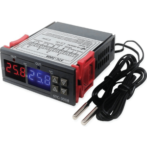 CONTROLADOR DE TEMPERATURA DOBLE STC-3008 110VAC/220VAC + SENSORES