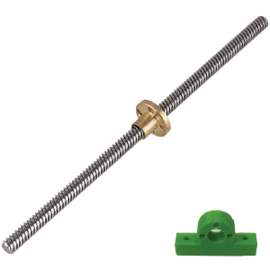 TORNILLO DIAMETRO 8mm LARGO 1000mm + TUERCA + CAMISA