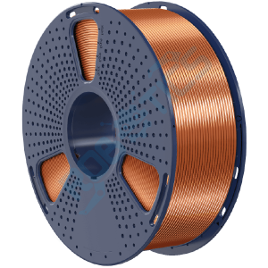filamento pla+ plus silk metalizado cobre rojo